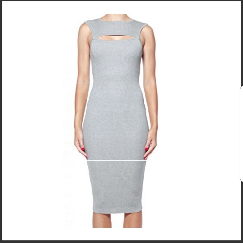 Rehab - Grey Knit Dress - Size Large